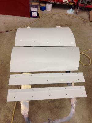 Rear bodywork sanded